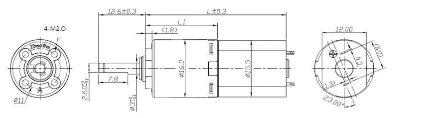 Electric Curtains Motor 6V 0.12A Small Gear Motor Low Power Low Noise