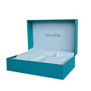 Multi Function Turquoise Wrist Watch Packaging Boxes For Couple