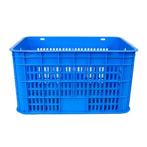 PP Ventilation Storage Stackable Mesh Turnover Plastic Crate for Fruits and