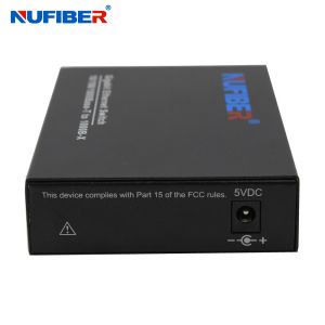 2port Gigabit Ethernet Network Switch With Fiber Ports Small Power Consumption
