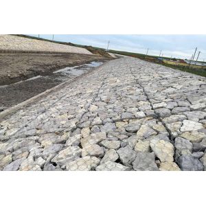 80*100mm Stone Cage Wire Mesh Gabion Wall Mesh For Slope Protection