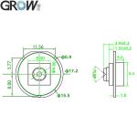 GROW GM861XS Small USB UART Interface 1D 2D Bar Code QR Code Barcode Reader