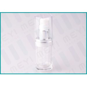 20 ML Oval Shape PMMA Acrylic Lotion Pump Bottle For Cosmetic Essence