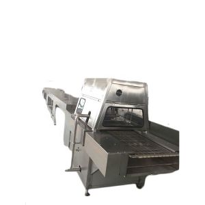 Precision Bottom Coating Chocolate Enrober Machine with 10m Cooling Tunnel and