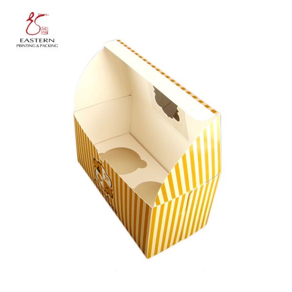 Recyclable 2 Pieces Cupcake Shipping Box Perfect For Cake Delivery And Environmentally Friendly