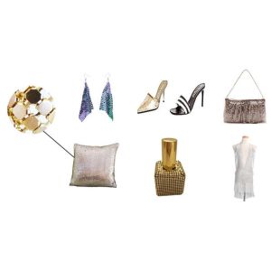 Metal Drapery Sequin Mesh