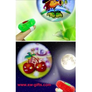 Projection Finger Lights Cartoon Patterns Projector Lamps Mini Flashlight