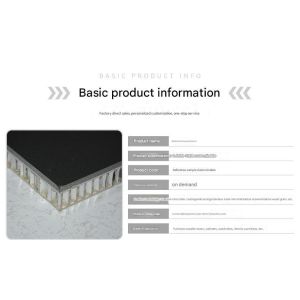 Villa Building Facades Fireproof Anti-Static Honeycomb Panel with Aluminium