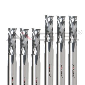 Two Flutes Carbide End Mill Cutter Customized CNC End Mills For Wood