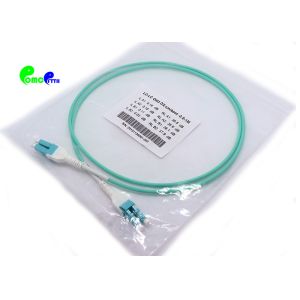 OM3 10G Uniboot LC PC - LC PC Fiber Patch Cord uni-tube Duplex 3.0mm 50 / 125