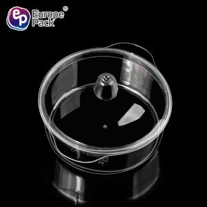 Good quality transparent small salad plastic dessert bowl with lid