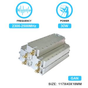 Cheap 30W 2300-2500MHz 2.4G WiFi Customized RF Power Amplifier Module Jamming PA GaN Drone Fpv C-Uas Anti Drone Module With GAN And Isolation Protector for sale