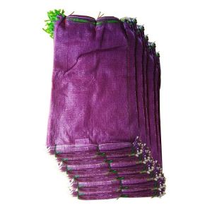 Drawsting PP Tubular Net Mesh Bag Firewood Vegetable Onion Potato Fruit
