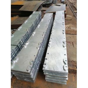 Port Crane Rail Foundation Continuous Steel Plates