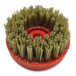 Diamond Abrasive Grains Round Nylon Brush for Marble Granite Antiqued Surface