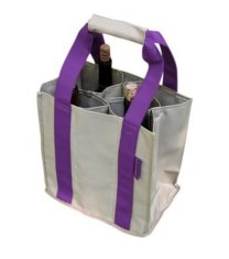 Fine Reusable Wine Bag Durable Wine Tote Bag with Reinforced Double Handles for