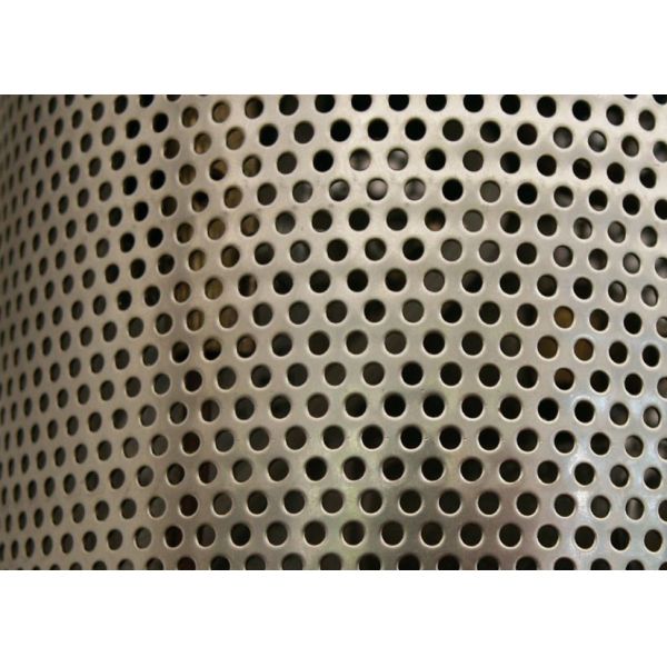 Quality Sliver Galvanized Perforated Metal Mesh ISO9001 Approval 2mm Round Hole wholesale