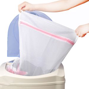 ISO9001 60x60CM Durable Zipper Mesh Laundry Bag