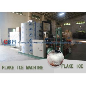 Market Cooling Fish / Vegetable Flake Ice Making Machine Fresh Ice Compressor