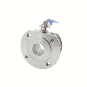 Stainless Steel Thin Ball Valve Model NO. Q71F-16P with ISO 9001 Standard and