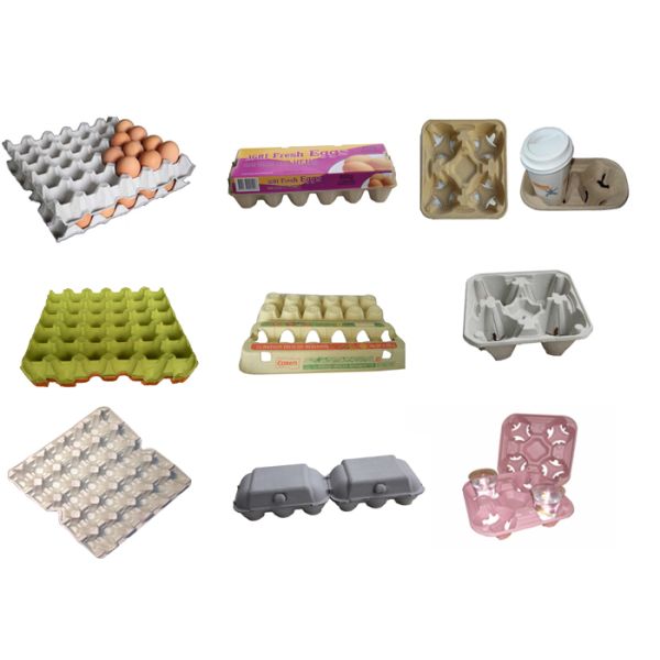 Waste Paper Rotary Egg Pulp Molding Equipment with Single Layer Dryer