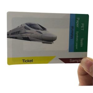 Train RFID Paper Ticket 13.56Mhz ISO14443A Protocol Coustomized Color