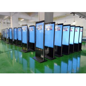 Iphone Shaped Floor Standing LCD Advertising Digital Signage Totem Kiosk