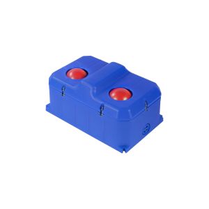 Heavy-Duty 85L Polyethylene Water Trough with Corrosion Resistance and Braided Hose