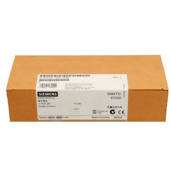 SIEMENS 6ES7141-1BF01-0AB0 SIMATIC DP, DISTRIBUTED I/O ET200X:BASIC MODULE BM141