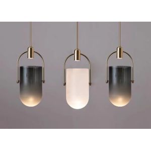 Home Lighting Indoor E27 Classic Glass Smoky Led Ceiling Pendant Lamp