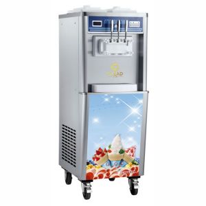 China 2.6kW Soft Ice Cream Machine with 2x5.8L/2x10L Hopper 2x1.8L2x2.1L Freezing Tank 220-240V Voltage on sale