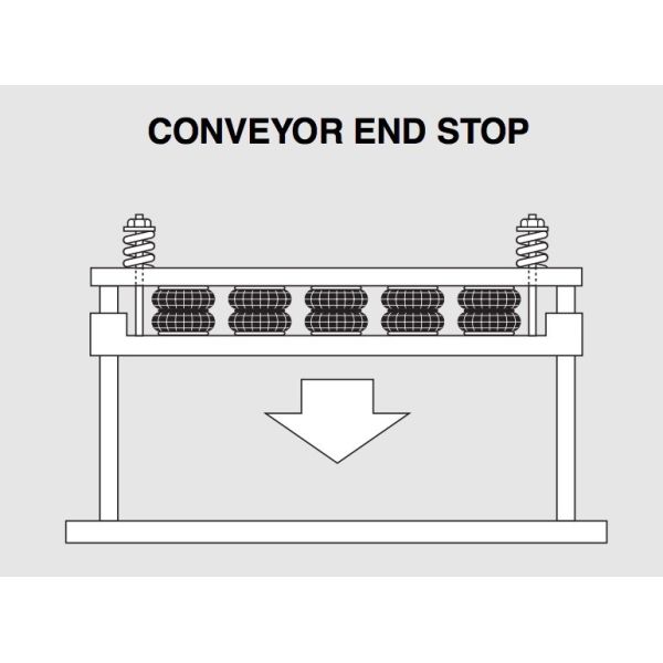 FD 120-17 Contitech Air Spring Double Convoluted Rubber Bags For Conveyor End Stop