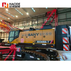 60Ton Max. Lifting Load Crawler Crane SCC600 With Sany Hydraulic Valve In Good