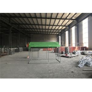 7.5ft x 7.5ft x 6ft chain mesh temporary dog kennel fence OD 32mm pipes