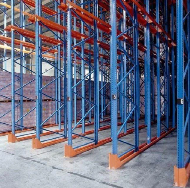 Cheap Cold Storage Warehouse Drive In Racking Logistics Pallet Rack Rust Resistant 2-7 Levels for sale