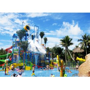 Big Steel Aquatic Play Structures Water House For Amusement Park