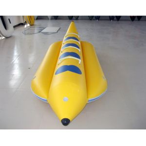 0.9mm PVC Inflatable Banana Boat Four Person Inflatable Boat For Lake
