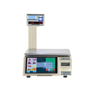 15kg Touch Screen Label Printing Weighing Scale with LED LCD Display and 1*RS232