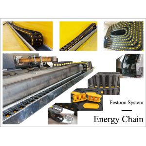Nylon Material Conveyor Belt System Energy Chain For Crane Festoon System