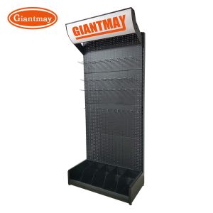 Portable Hardwood Flooring Racks Pegboard Hook Display Stand Floor Rack