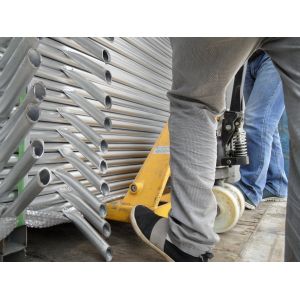 Dipped In Zinc bath Crowd Control Barrier