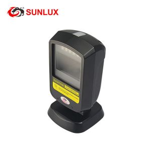 China Black Case On Counter Supermarket Hand free 2D Barcode Scanner USB Cable on sale