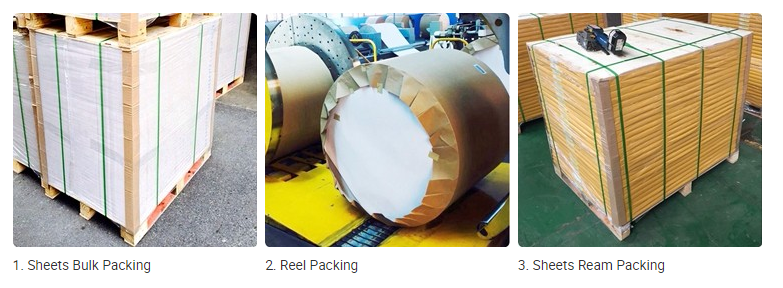 250-450gsm Coated Duplex Board With Grey Back One Side White Coated