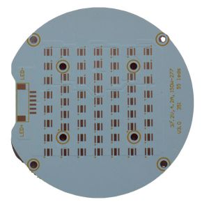 China Aluminum LED PCB with 1-3oz Copper Thickness 0.8-1.6mm Board Thickness and 0.2mm Min. Hole Size LED Circuit Board on sale