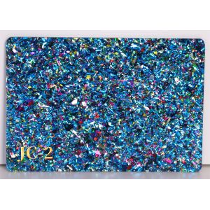 Cheap Confetti Chunky Flakes Glitter Cast Acrylic Sheet For Handcraft 4mm Thick for sale