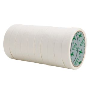 1 Inch Width Embossed Paper White Painters Tape Rubber Adhesive