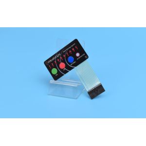 Customized LED Membrane Switch with Semi transparent Window and Embossed/Flat