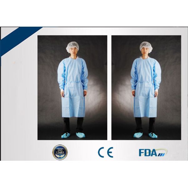 Quality Breathable Disposable Surgical Gown For Alcohol / Blood / Bacteria Invading Prevention wholesale