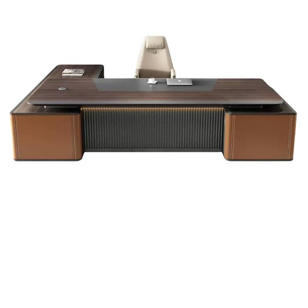 Quality Modern Office Furniture 50mm Table Top Thickness Executive Wooden Desk with Drawers wholesale