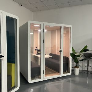 Modular Meeting Pod with 1860*1640*2060mm Internal Dimensions and Removable